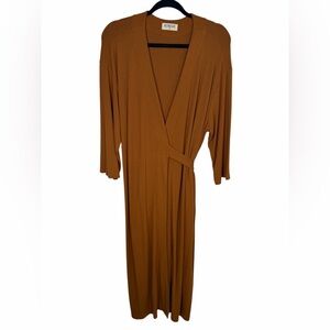 Nesting Olive Brown Ribbed Bamboo Nursing Robe